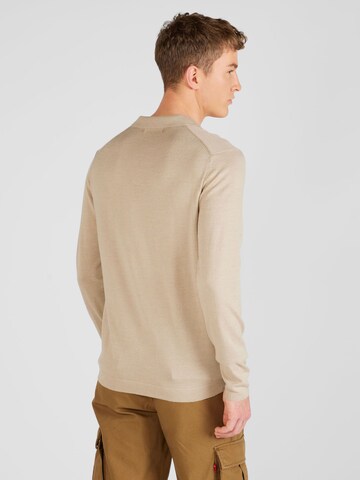 SELECTED HOMME Pullover 'TOWN' in Beige