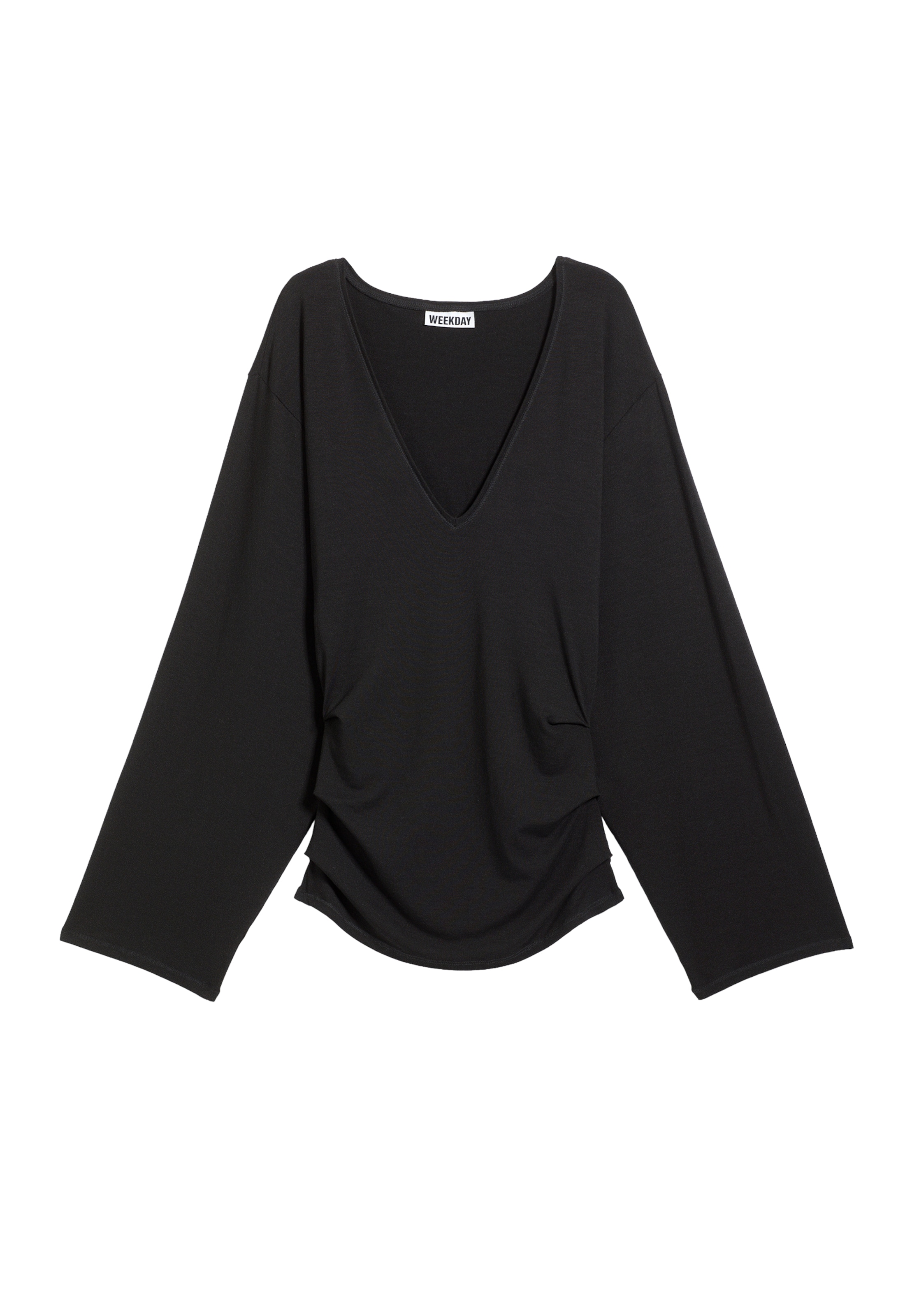 WEEKDAY T-shirt 'Susie' i svart: framsida