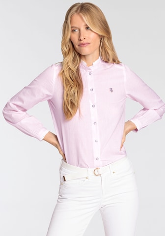 DELMAO Bluse in Pink: predná strana