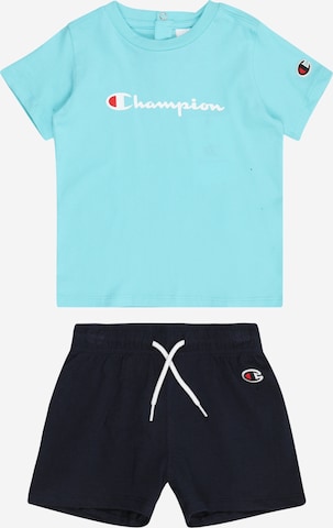 Set de la Champion Authentic Athletic Apparel pe albastru: față
