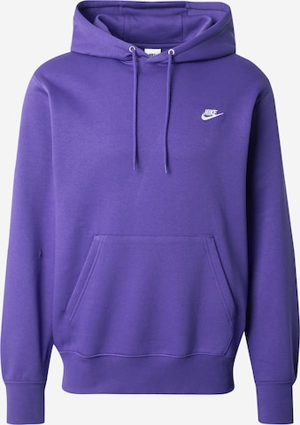 Nike Sportswear Mikina 'CLUB' – fialová: přední strana