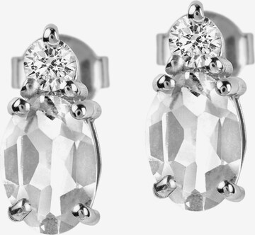 Jacques Lemans Earrings in White: front