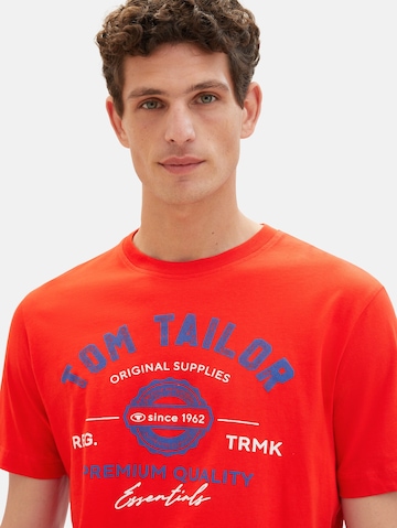 TOM TAILOR - Camiseta en rojo