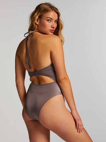 Costume intero 'Luna' di Hunkemöller in grigio