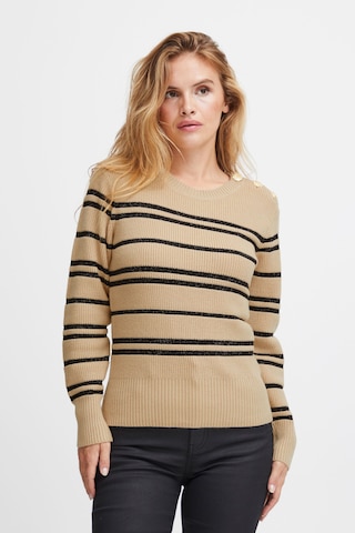 PULZ Jeans Pullover 'Pallas' in Beige: predná strana