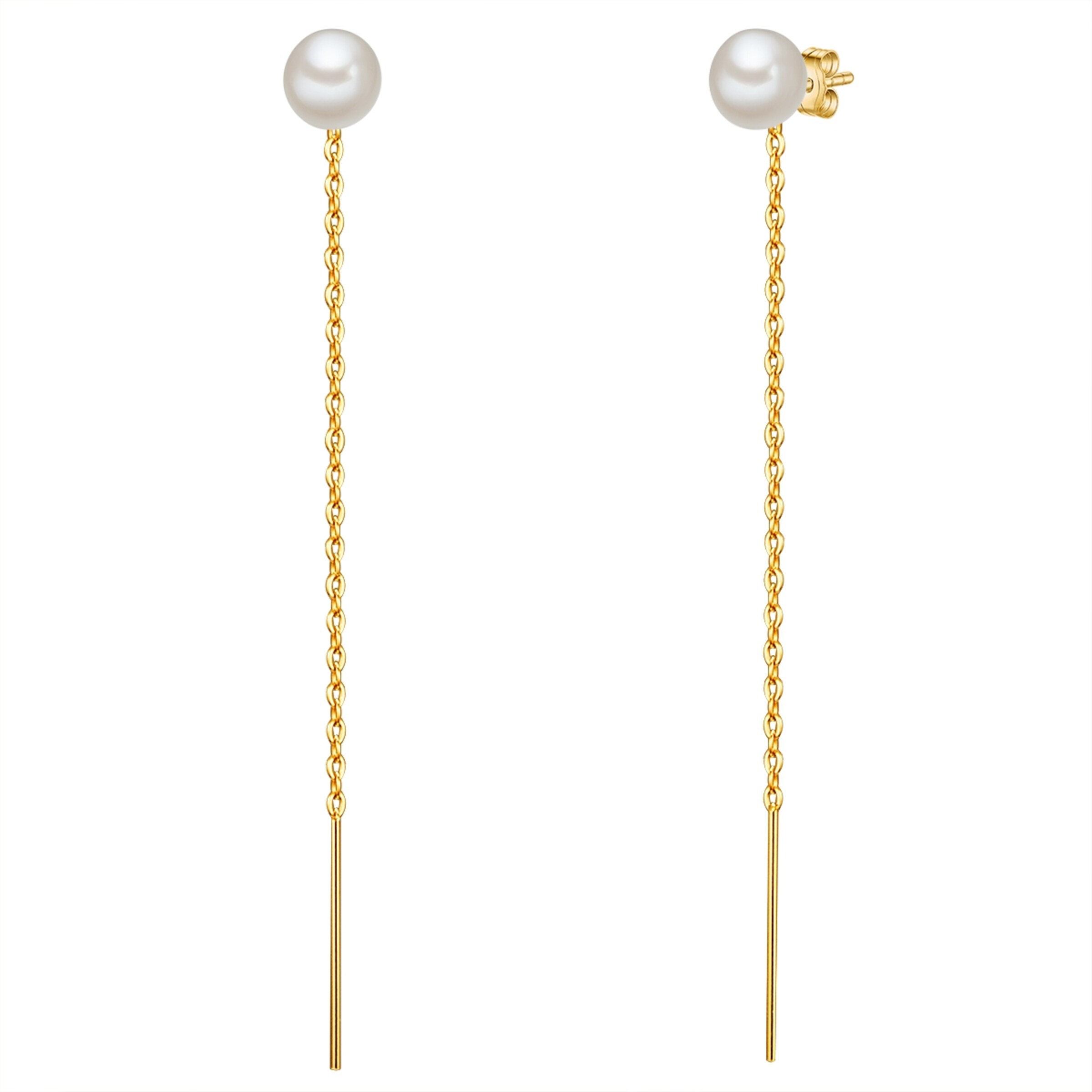 Valero Pearls Ohrstecker in Gold: Vorderseite