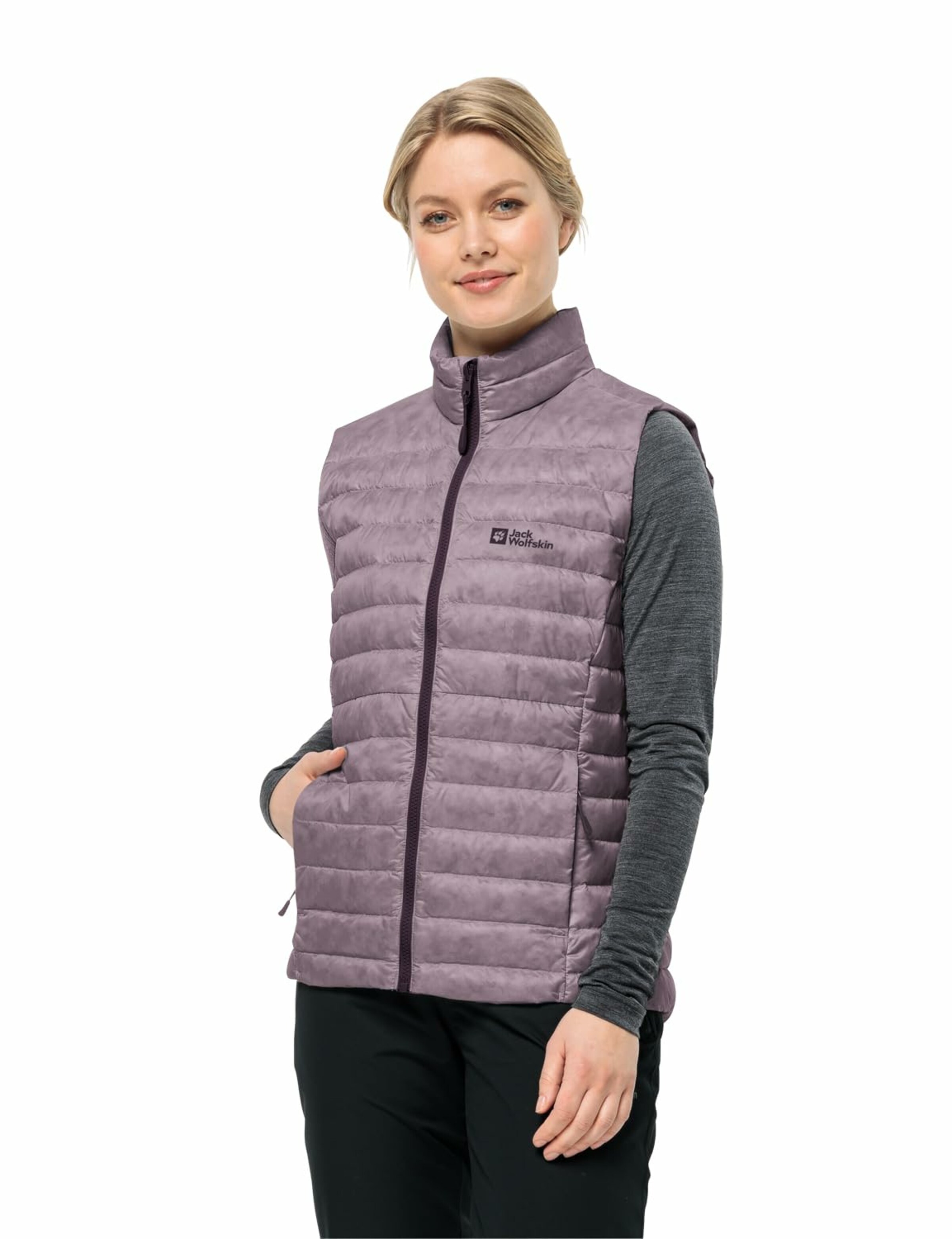 Gilet JACK WOLFSKIN en violet : devant
