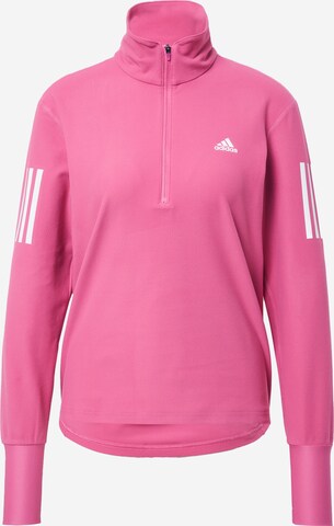 ADIDAS SPORTSWEAR Athletic Sweatshirt 'Own The Run ' in Pink: front