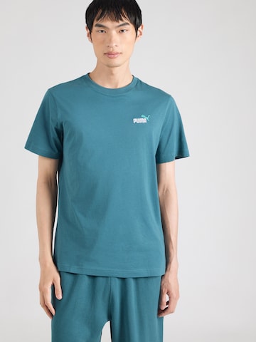 PUMA Λειτουργικό μπλουζάκι 'Essentials No. 1' σε πράσινο: μπροστά