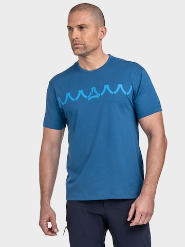 T-Shirt fonctionnel 'Elmori' Schöffel en bleu : devant