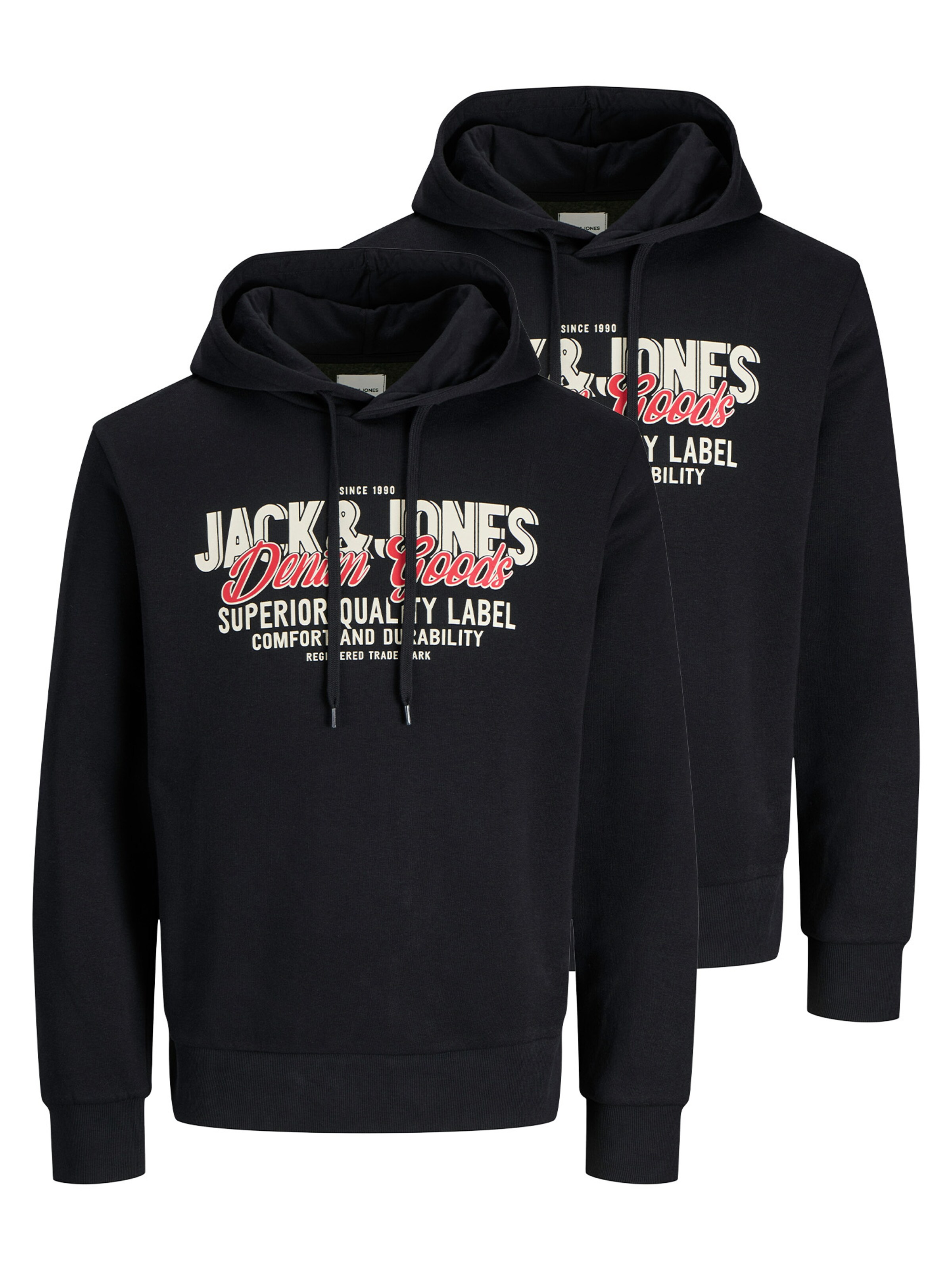 JACK & JONES Sweatshirt 'Logo' in Black: front