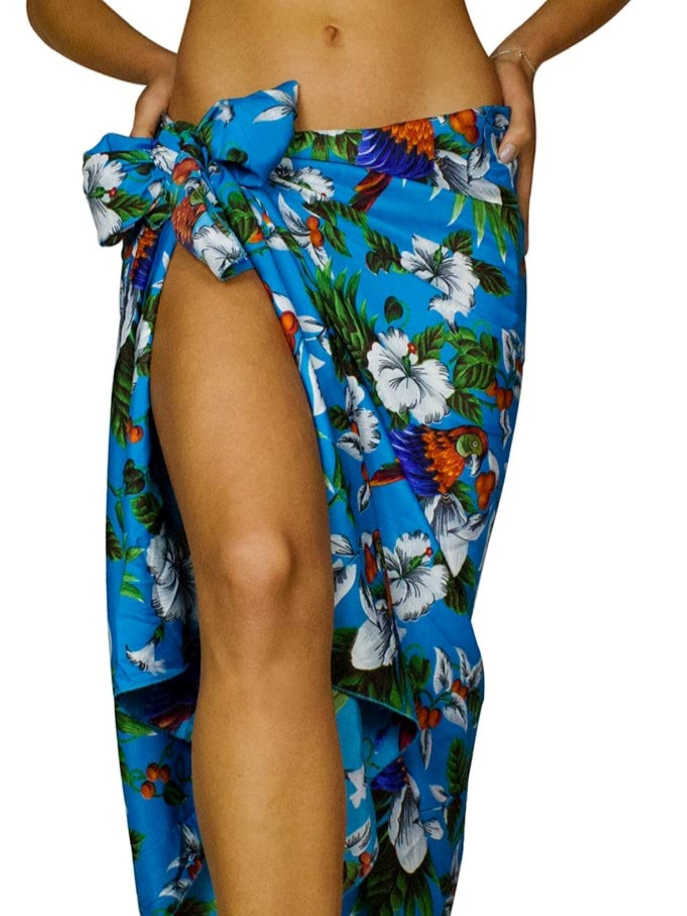 King Kameha Strandtuch 'Cherryparrot'‌‌‌‌‌‌‌ in Blau