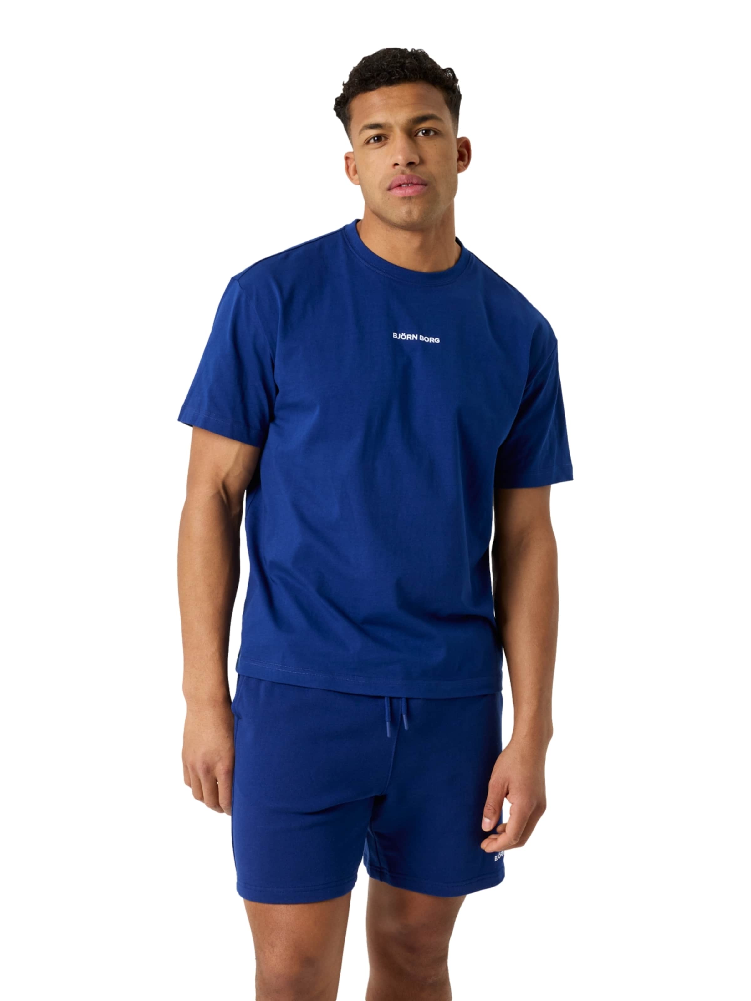 T-Shirt fonctionnel BJÖRN BORG en bleu : devant