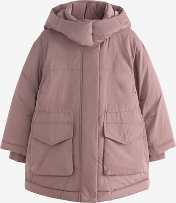 Next Pitkä takki värissä vaaleanpunainen: etupuoli
