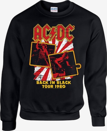 Sweat-shirt 'Ac/dc Back in Black Tour 1985 Sweatshirt Sweatshirt' AC/DC en noir : devant