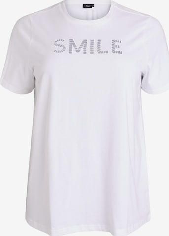 balta Zizzi Marškinėliai 'MTEA': priekis