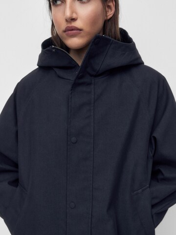 Pull&Bear Between-Seasons Parka in Blue