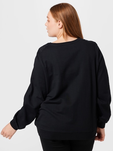 Sweat-shirt Dorothy Perkins Curve en noir