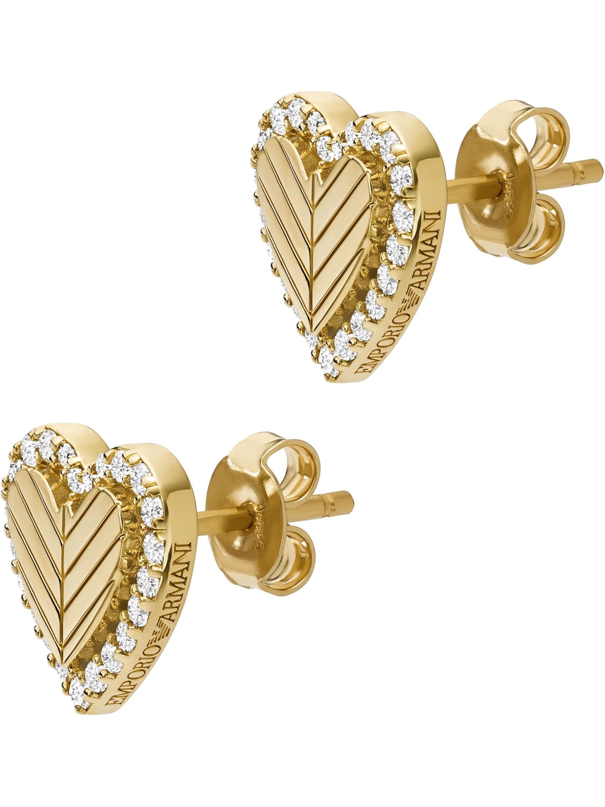 Emporio Armani Örhängen i guld: framsida