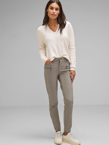 Coupe slim Pantalon STREET ONE en gris