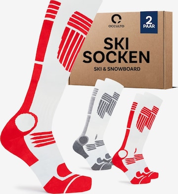 Occulto Sports socks 'Maria' in Red: front