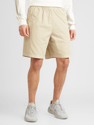 ADIDAS ORIGINALS Loosefit Shorts 'Essentials+' in Beige: predná strana