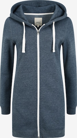 Oxmo Zip-Up Hoodie 'Olinda' in Blue: front