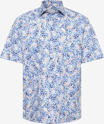 ETERNA Comfort fit Button Up Shirt in Blue: front