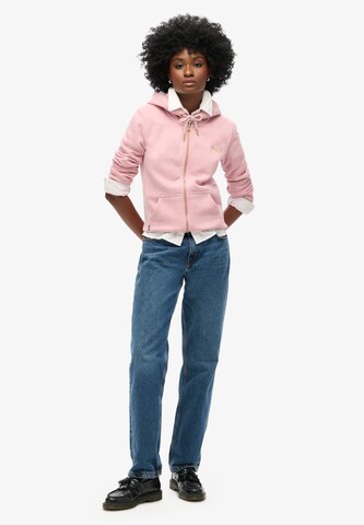 Veste de survêtement 'Essential' Superdry en rose