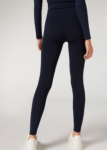 CALZEDONIA Skinny Leggings in Blau