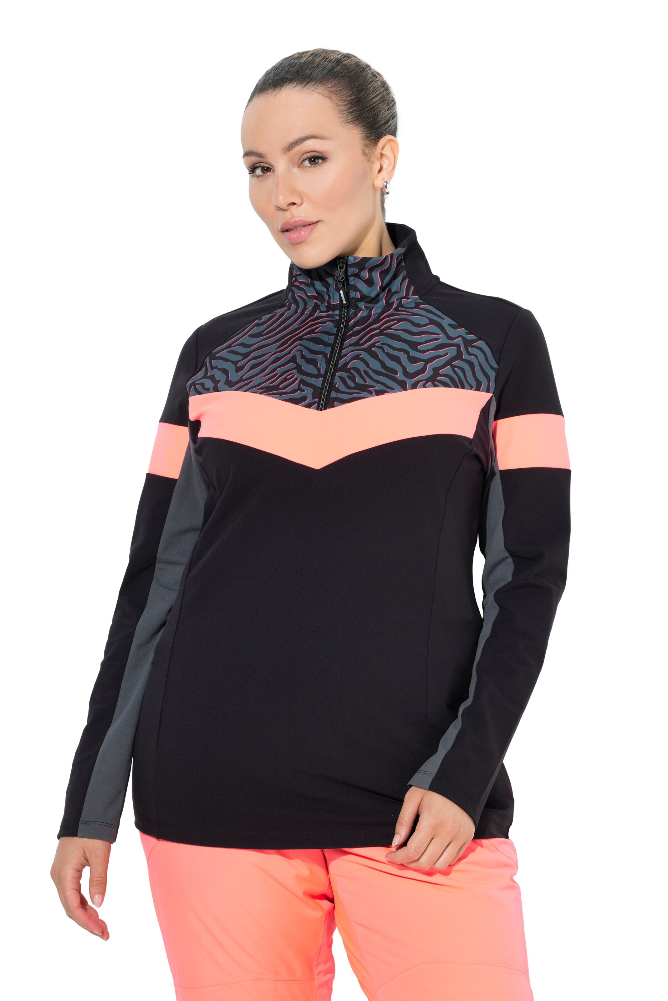 Ulla Popken Shirt in Black: front