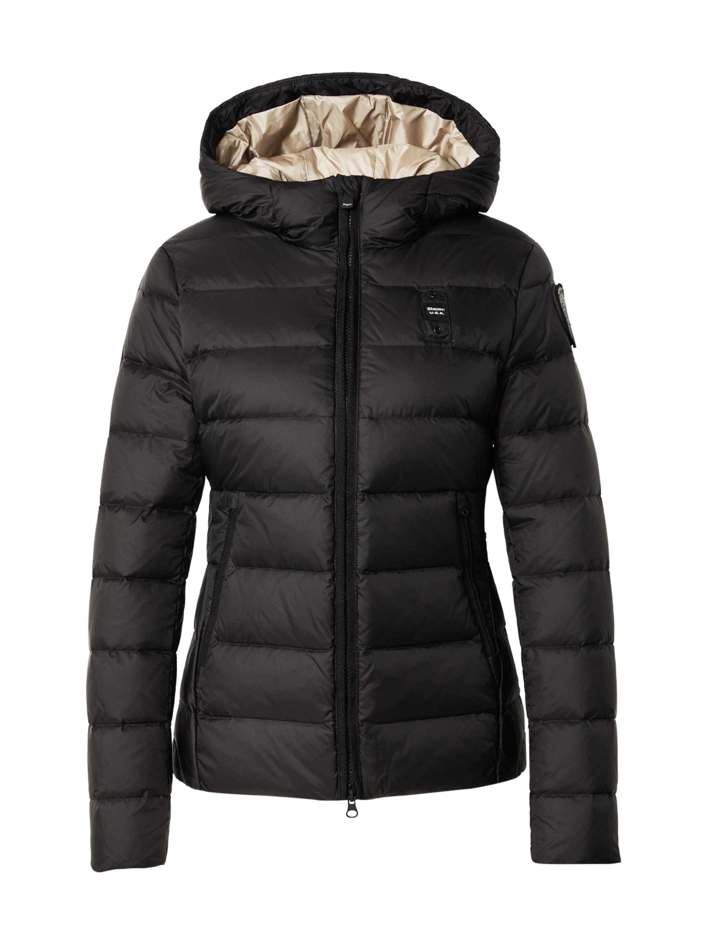 Blauer.USA Zimná bunda - Čierna: predná strana