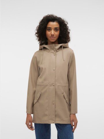 VERO MODA Weatherproof jacket in Beige: front