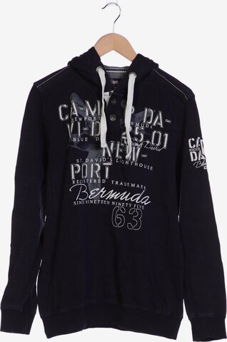 CAMP DAVID Sweatshirt & Zip-Up Hoodie in M in Blue: front