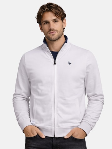 U.S. POLO ASSN. Sweatvest in Wit: voorkant