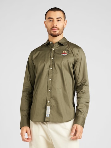 La Martina Regular fit Button Up Shirt in Green: front
