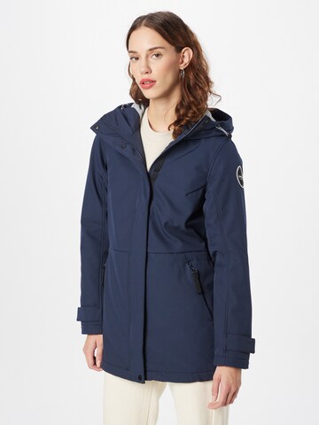ICEPEAK Athletic fleece jacket in Blue: front