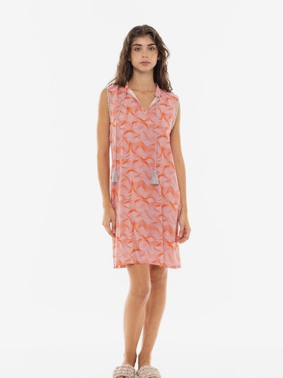 Pink Label Zomerjurk 'BEACHWEAR ORANGE WAVES' in 36 in de kleur Oranje, Productweergave