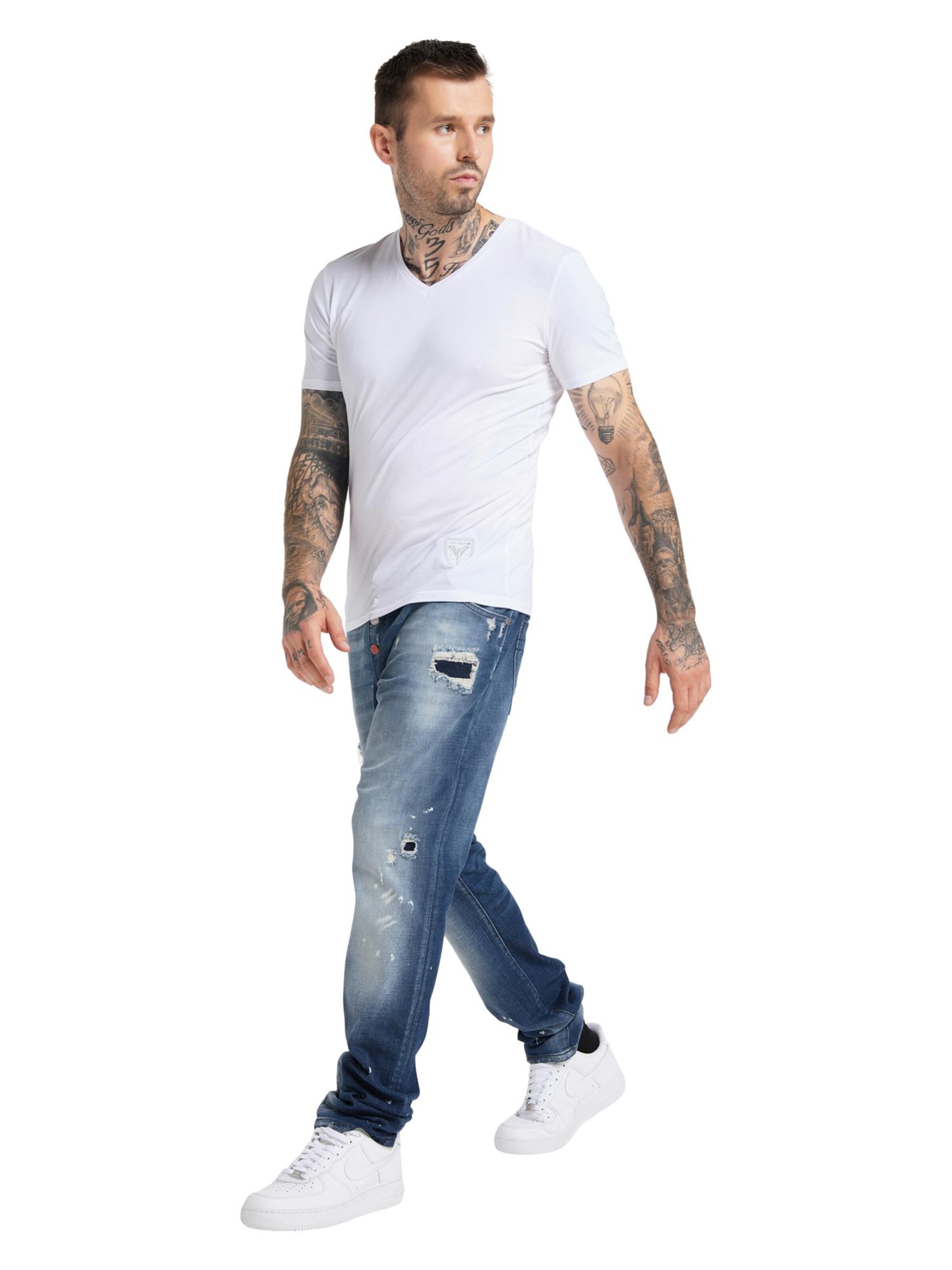 Carlo Colucci Shirt 'Cavallari' in Weiß