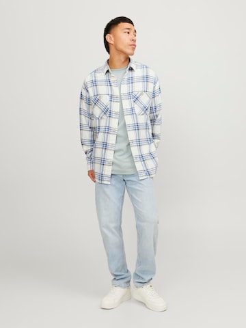 JACK & JONES Comfort fit Button Up Shirt 'Michael' in White