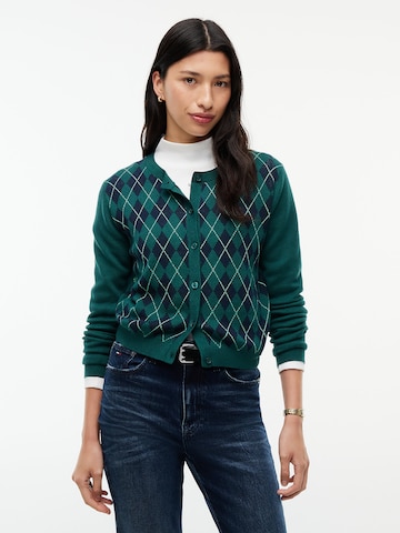 Tommy Jeans Knit Cardigan in Green: front