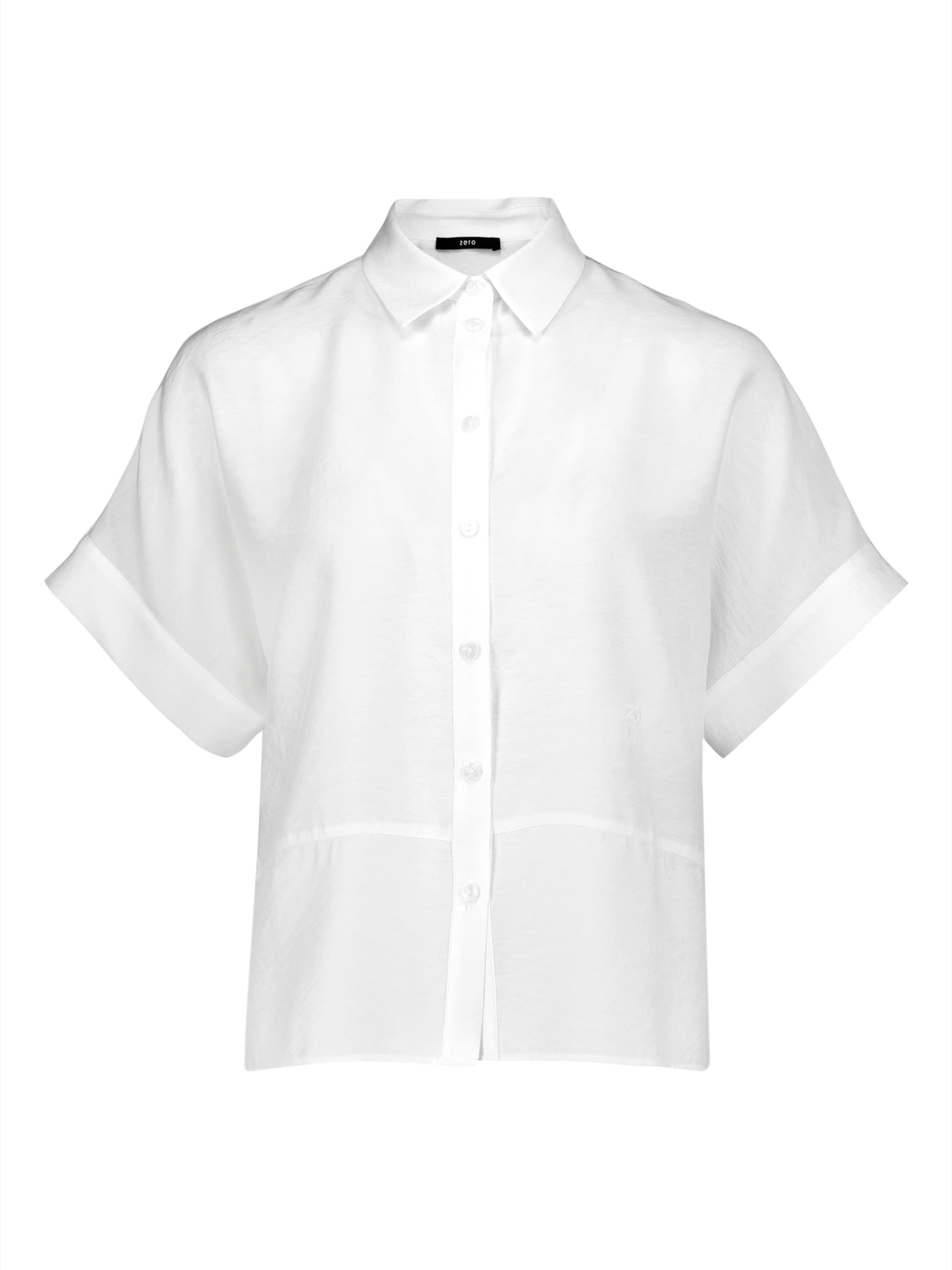 Camicia da donna di zero in bianco: frontale
