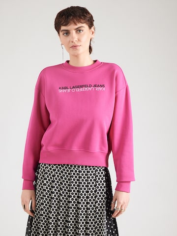 KARL LAGERFELD JEANS Sweatshirt in Pink: Vorderseite