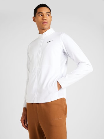 NIKE - Chaqueta de chándal en blanco: frente