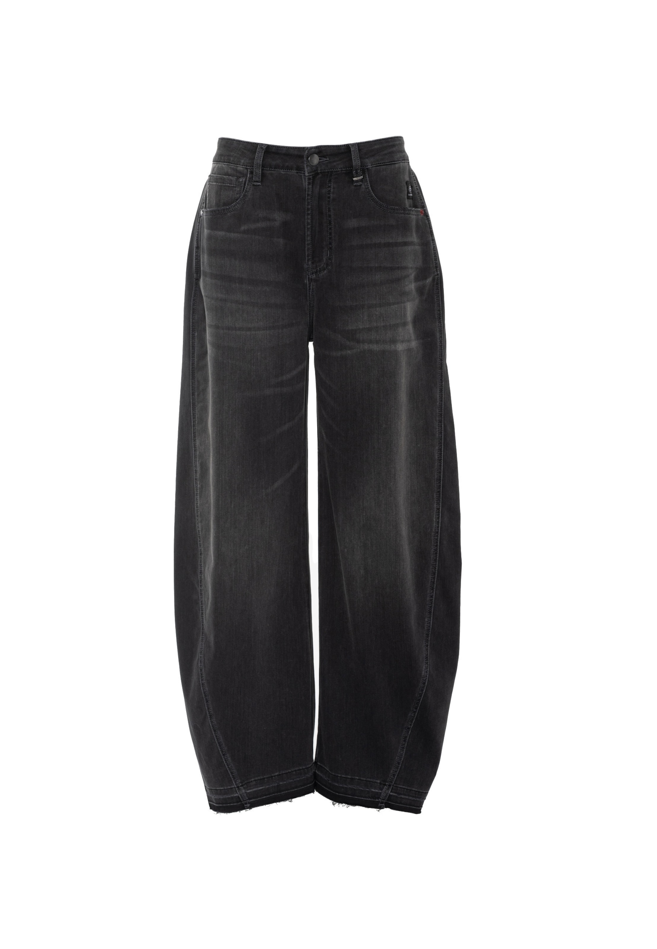 Elias Rumelis Barrel Jeans 'Noralie' in Black: front