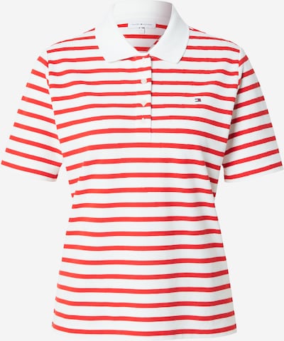 XXS dydžio Marškinėliai '1985 Regular Fit' iš TOMMY HILFIGER, spalva – vyšninė spalva / balta, Prekių apžvalga