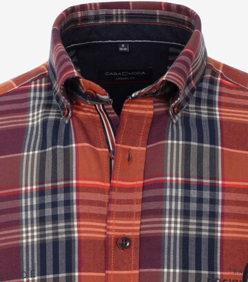 CASAMODA Regular fit Button Up Shirt in Orange