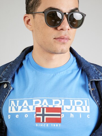 T-Shirt 'S-AYLMER' NAPAPIJRI en bleu