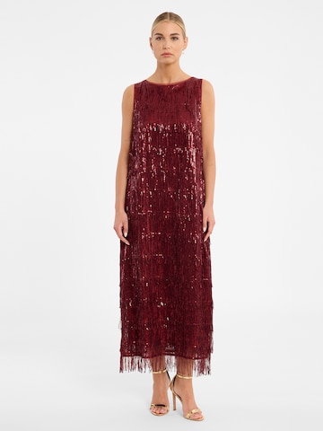 Ana Alcazar Abendkleid in Rot: Vorderseite