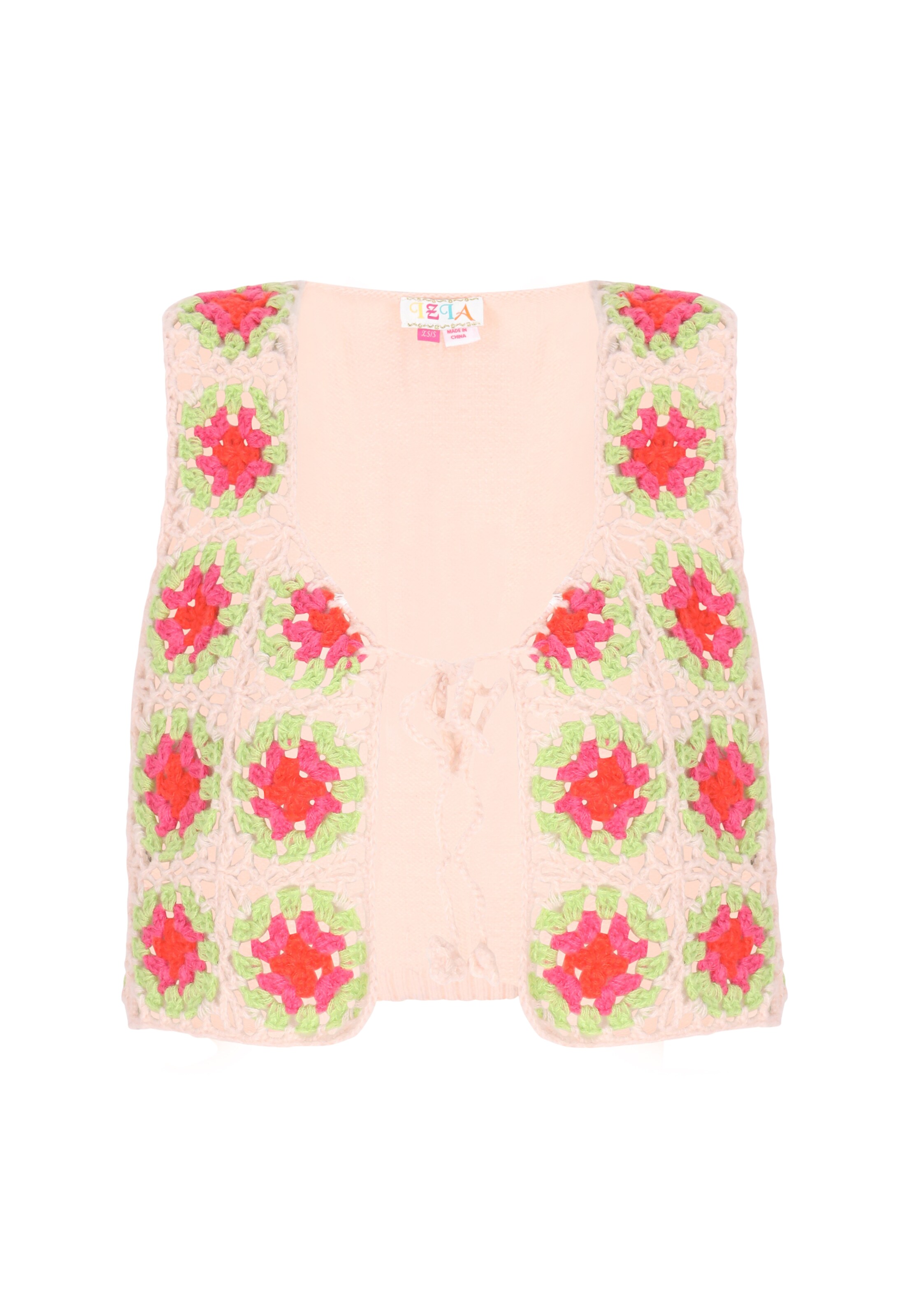 IZIA Strikvest i beige: forside